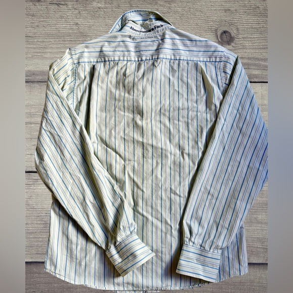 Abercrombie Fitch Shirt Mens XL ButtonUp Muscle Long Sleeve 100% Cotton EXCELENT - Picture 3 of 5